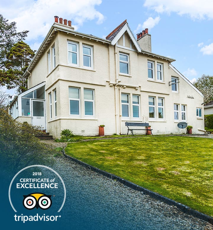 TripAdvisor Certificate of Excellence 2018 - Isle of Arran holiday home, Helenslea